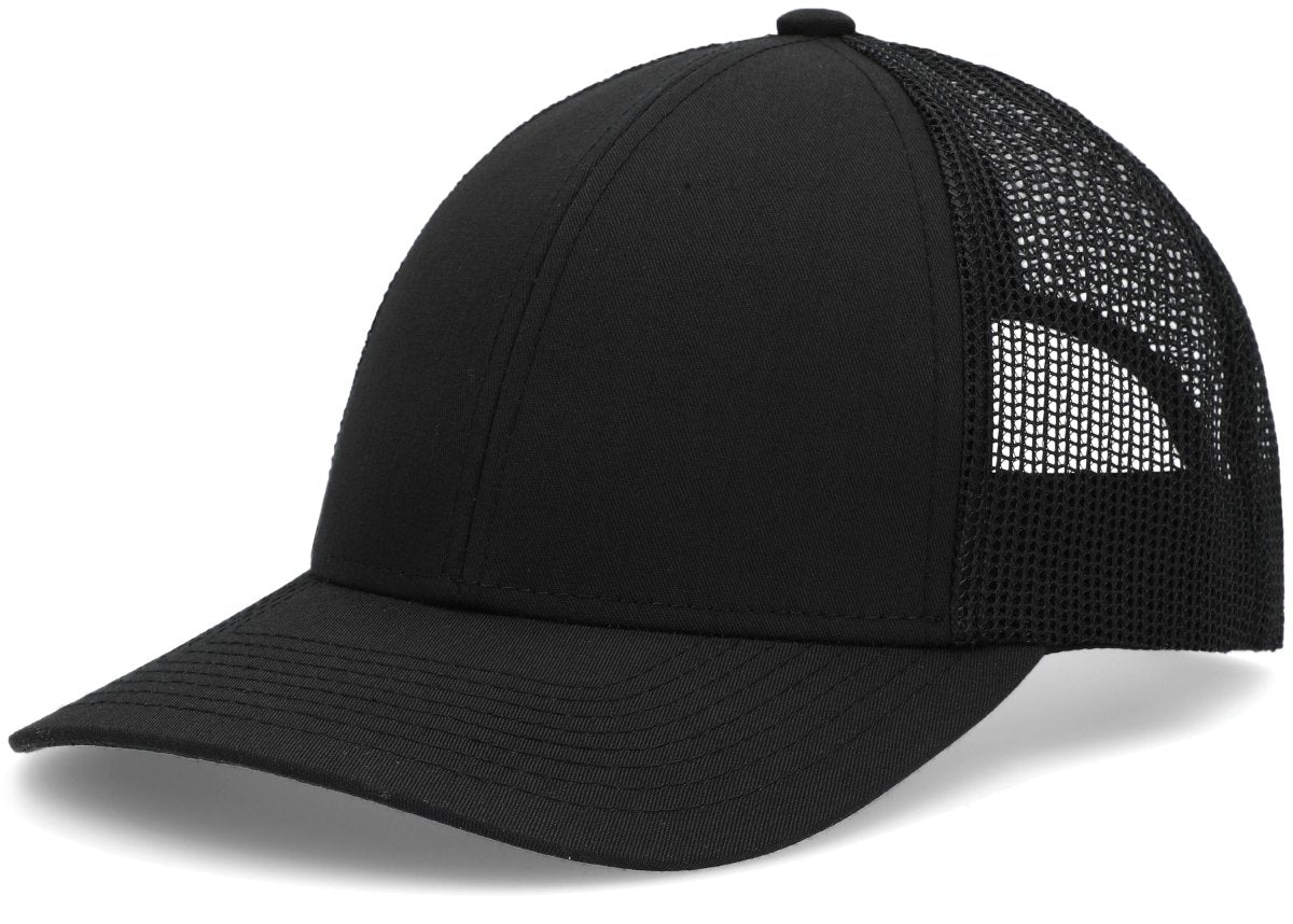 Pacific Headwear Low - Pro Trucker Cap - Pacific Headwear P114 BLACK YTH