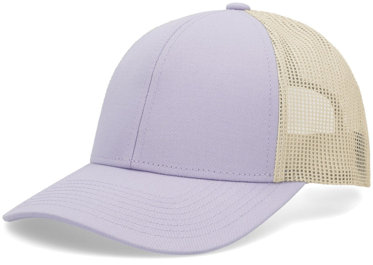 Pacific Headwear Low - Pro Trucker Cap - Pacific Headwear P114 LAVENDER/BEIGE/LAVENDER OS