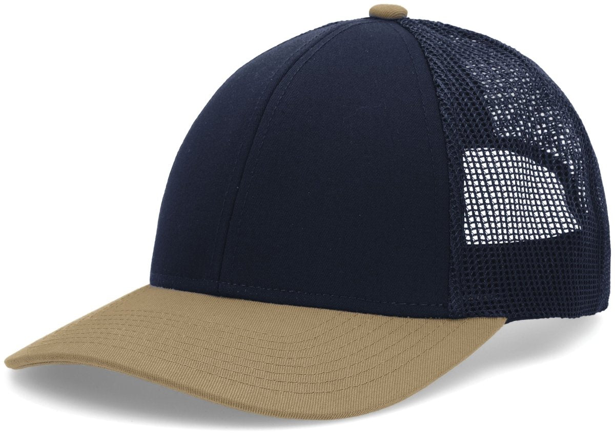 Pacific Headwear Low - Pro Trucker Cap - Pacific Headwear P114 NAVY/BUCK OS