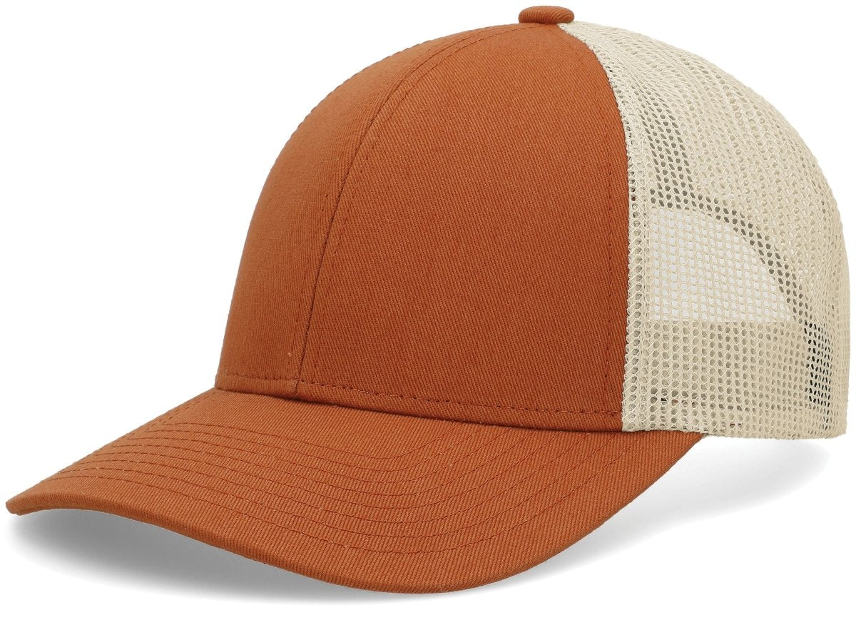 Pacific Headwear Low - Pro Trucker Cap - Pacific Headwear P114 RUST/BEIGE/RUST OS