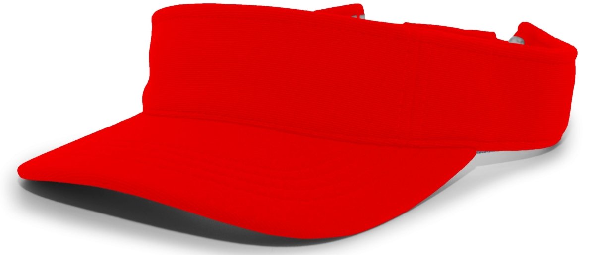 Pacific Headwear M2 Performance Hook - And - Loop Visor 598V RED OS
