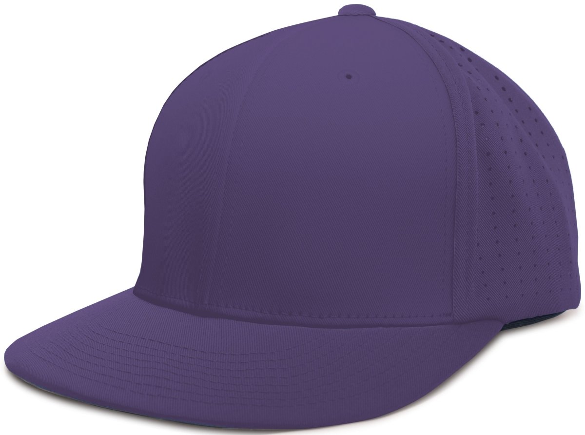 Pacific Headwear Perforated F3 Performance Flexfit® Cap - Pacific Headwear ES474 PURPLE S/M