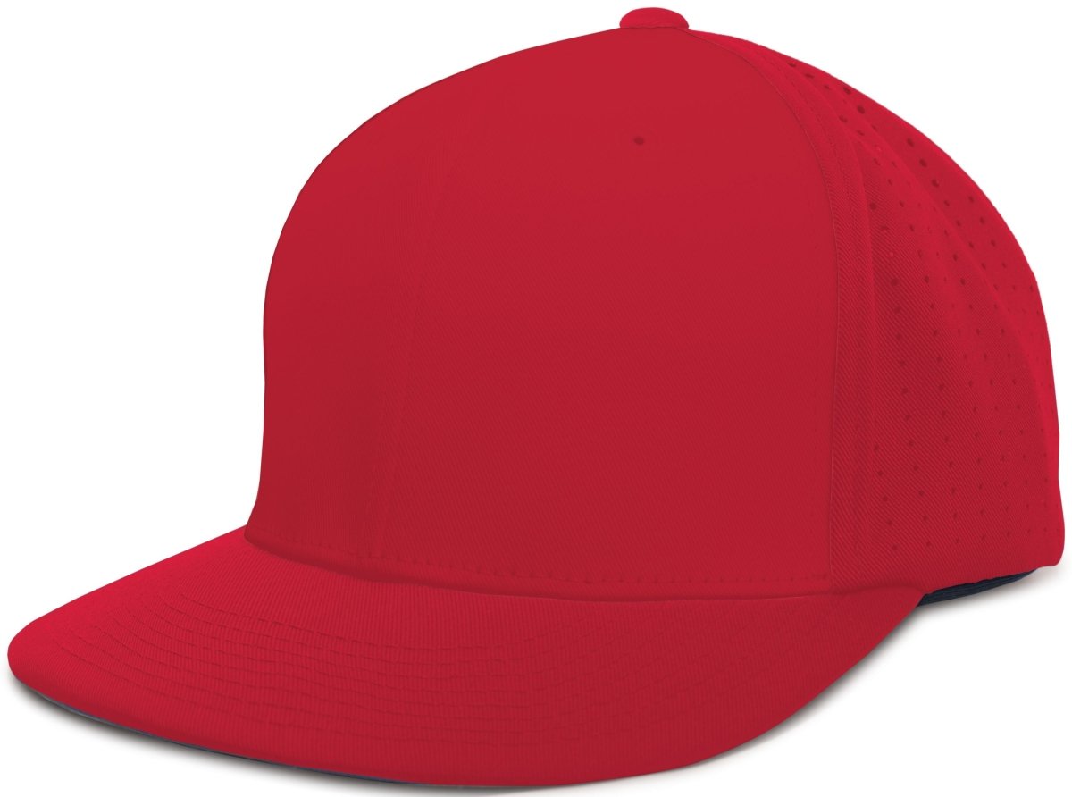 Pacific Headwear Perforated F3 Performance Flexfit® Cap - Pacific Headwear ES474 RED S/M