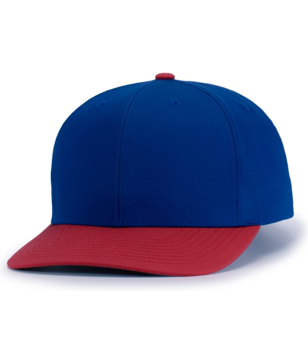 Pacific Headwear POLY/COTTON SNAPBACK CAP - Pacific Headwear P322 ROYAL/RED YTH