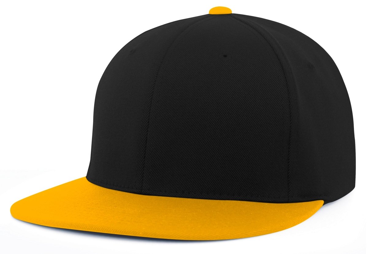 Pacific Headwear Premium A/C² Performance Flexfit® Cap - Pacific Headwear ES811 BLACK/GOLD S/M