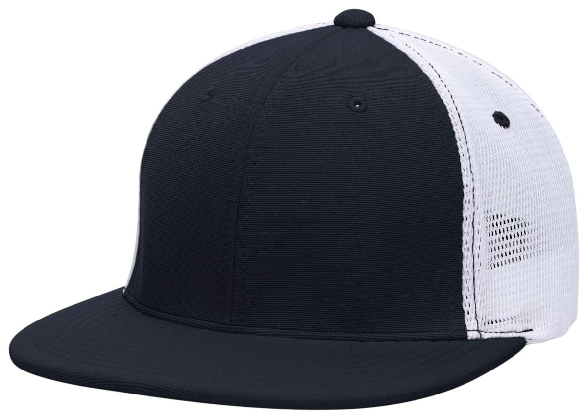 Pacific Headwear Premium M2 Performance Trucker Flexfit® Cap - Pacific Headwear ES341 NAVY/WHITE/NAVY S/M