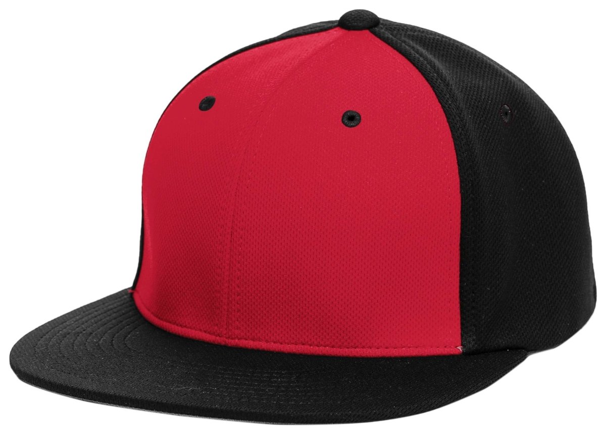 Pacific Headwear Premium P - Tec Flexfit® Cap - Pacific Headwear ES342 RED/BLACK/BLACK S/M
