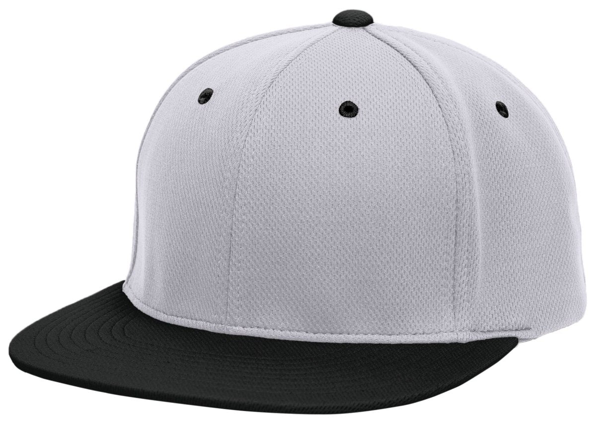 Pacific Headwear Premium P - Tec Flexfit® Cap - Pacific Headwear ES342 SILVER/BLACK S/M