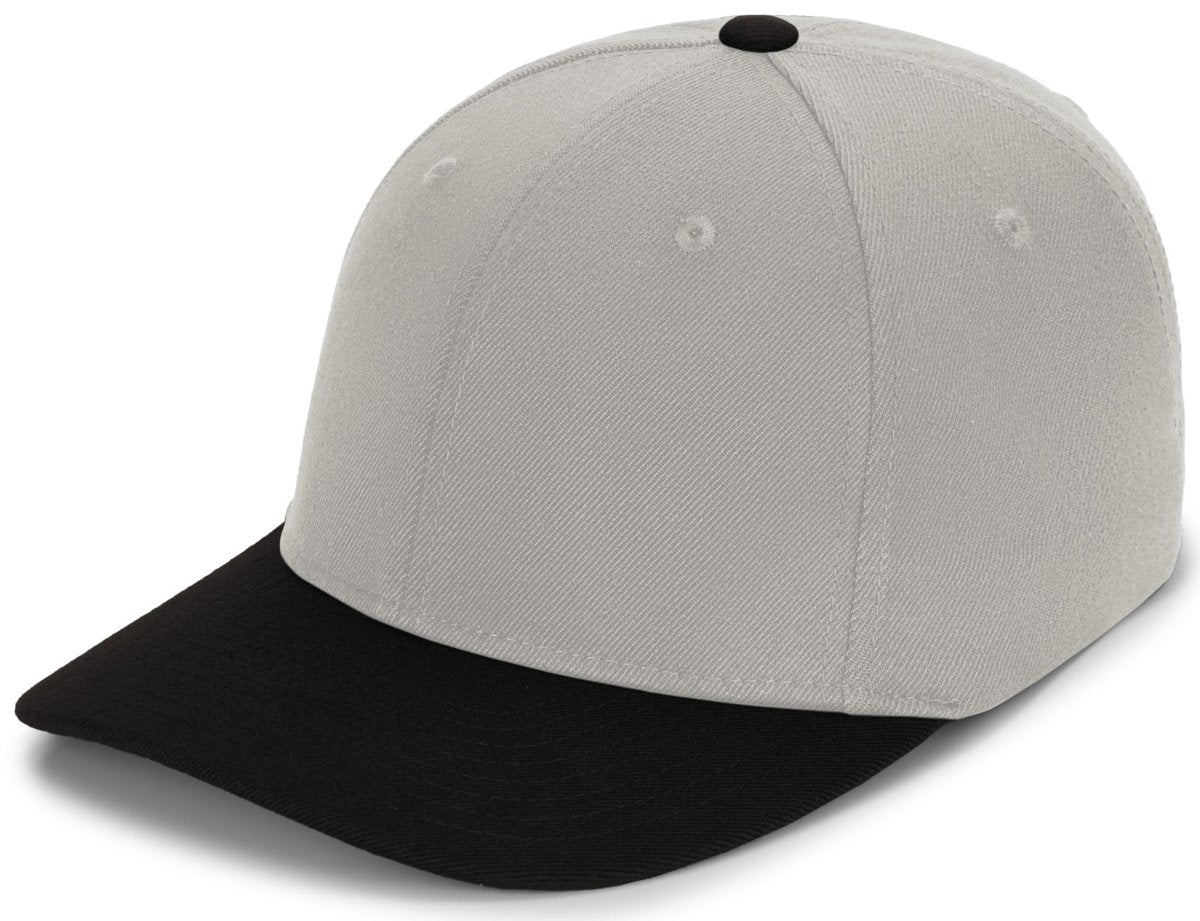 Pacific Headwear Pro - Wool Pacflex Cap - Pacific Headwear P821 SILVER/BLACK S/M