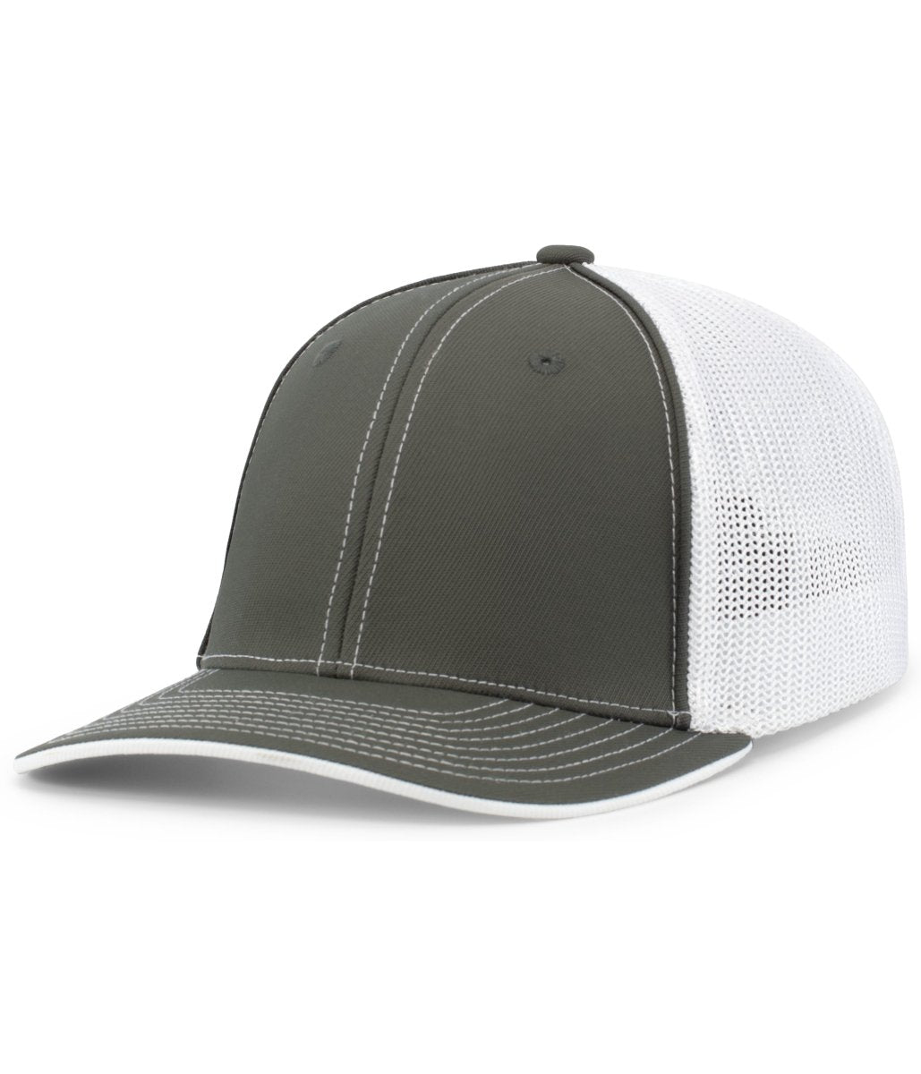 Pacific Headwear Trucker Flexfit® Cap 404F GRAPHITE/WHITE/GRAPHITE S/M