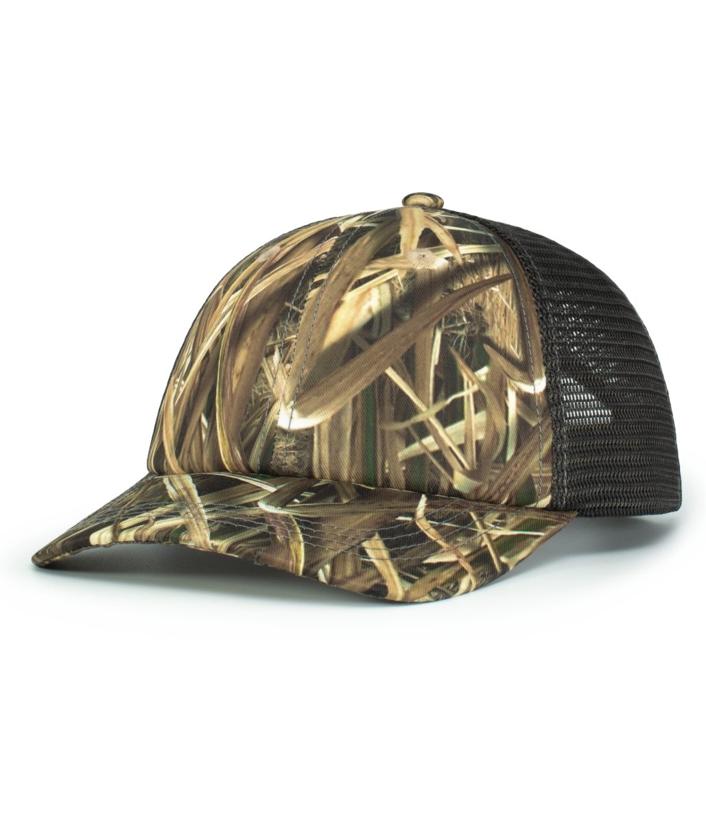Pacific Headwear VINTAGE MOSSY OAK® TRUCKER CAP - Pacific Headwear P640 SS/LC/SS OS