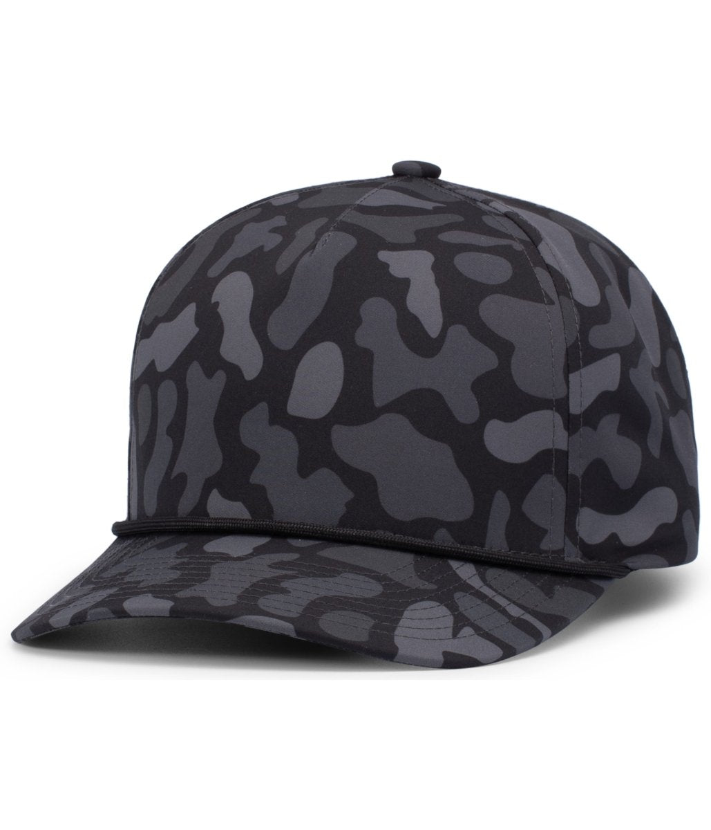 Pacific Headwear WEEKENDER DUCK CAMO 5 - PANEL TRUCKER - Pacific Headwear P685 BLACKOUT OS
