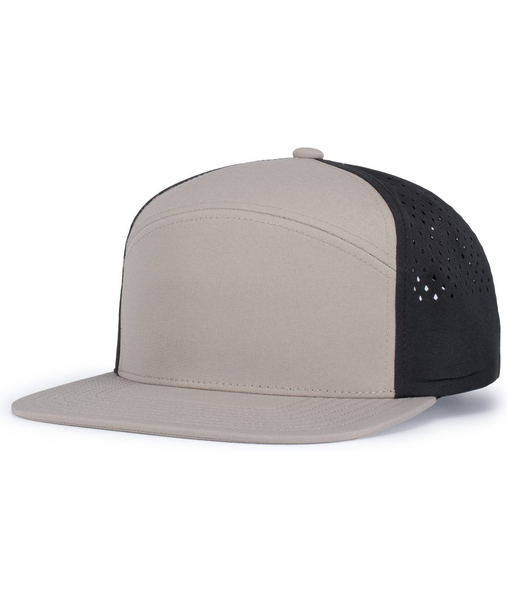 Pacific Headwear WEEKENDER PERFORATED 6 - PANEL ARCH CAP - Pacific Headwear P788 MINK/BLACK/MINK OS