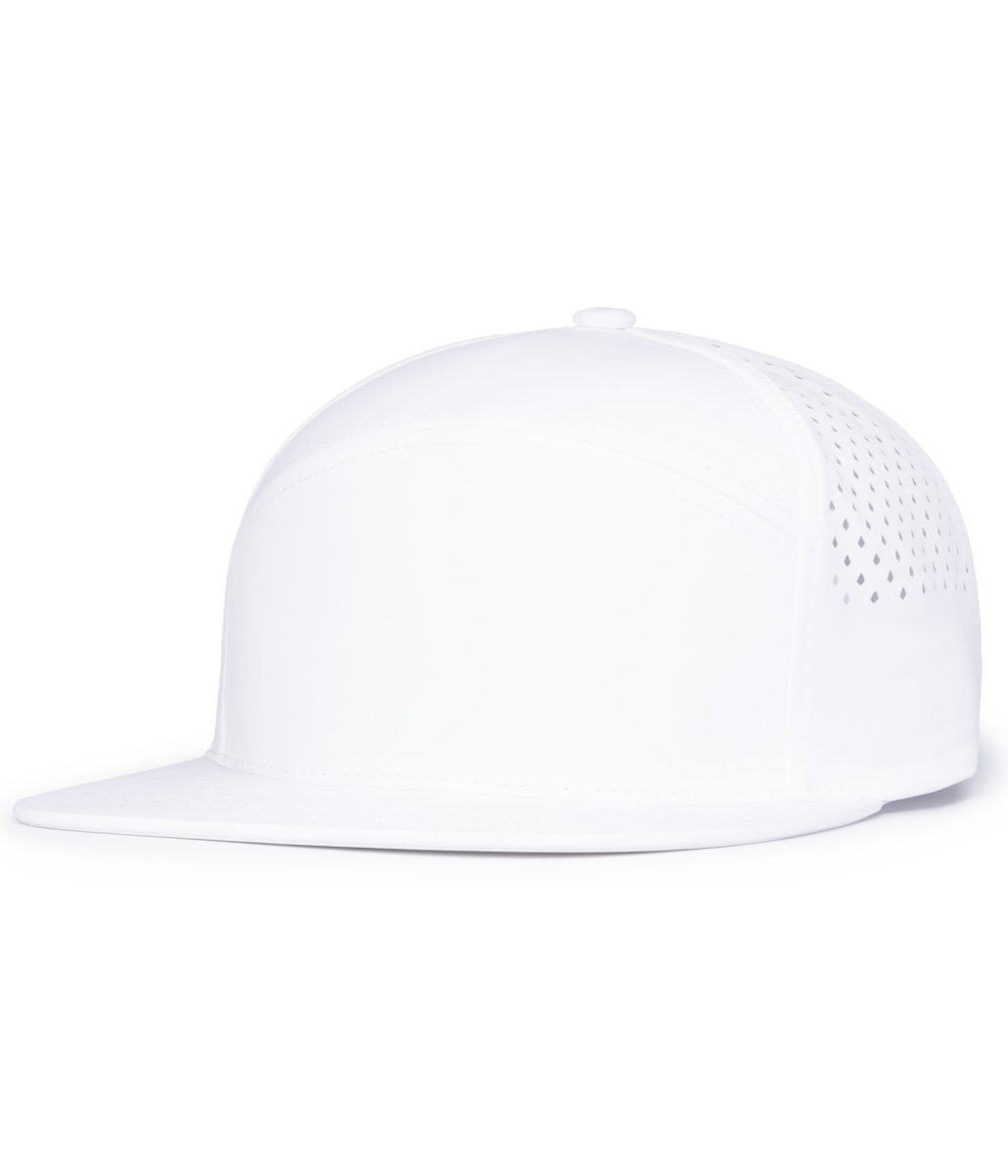 Pacific Headwear WEEKENDER PERFORATED 6 - PANEL ARCH CAP - Pacific Headwear P788 WHITE OS