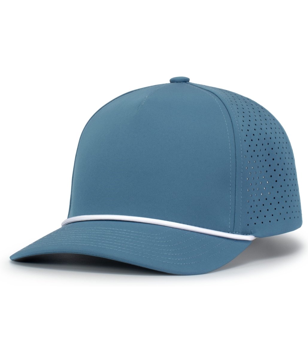 Pacific Headwear Weekender Perforated Snapback Cap - Pacific Headwear P424 OCEAN BLUE/WHITE OS