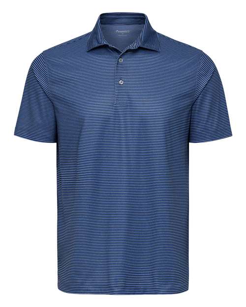 Paragon Men's Aiken Striped Polo - Paragon 155 Blue Heather/ Navy S
