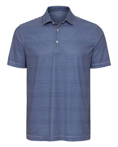 Paragon Men's Aiken Striped Polo - Paragon 155 Navy Heather/ White S