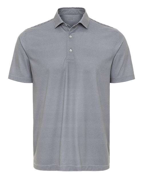 Paragon Men's Aiken Striped Polo - Paragon 155 Steel Heather/ Charcoal S