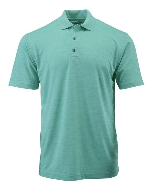 Paragon Men's Dakota Striated Heather Polo - Paragon 130 Surf Green Heather S