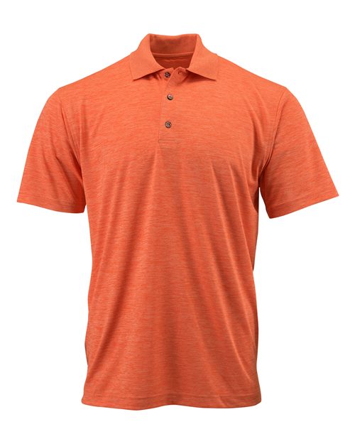 Paragon Men's Dakota Striated Heather Polo - Paragon 130 Tangerine Heather S