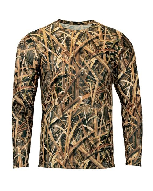 Paragon Men's Oxford Performance Camo Print Long Sleeve T-Shirt - Paragon 237 Shadow Grass XS Long Sleeve T-Shirts