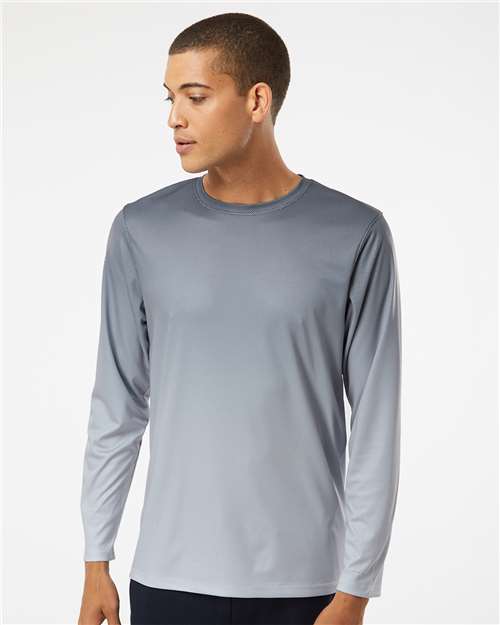 Paragon Unisex Barbados Performance Pin Dot Long Sleeve T-Shirt - Paragon 225 Black/ Light Charcoal XS Long Sleeve T-Shirts