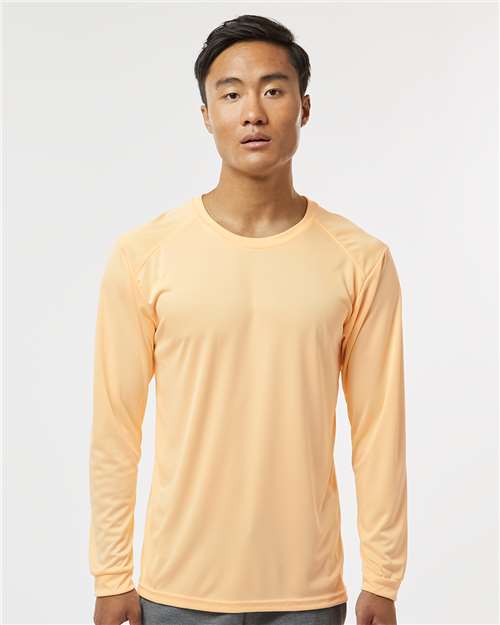 Paragon Unisex Long Islander Performance Long Sleeve T-Shirt - Paragon 210 Peach XS Long Sleeve T-Shirts