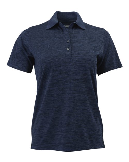 Paragon Women's Dakota Striated Heather Polo - Paragon 131 Deep Blue Heather XS