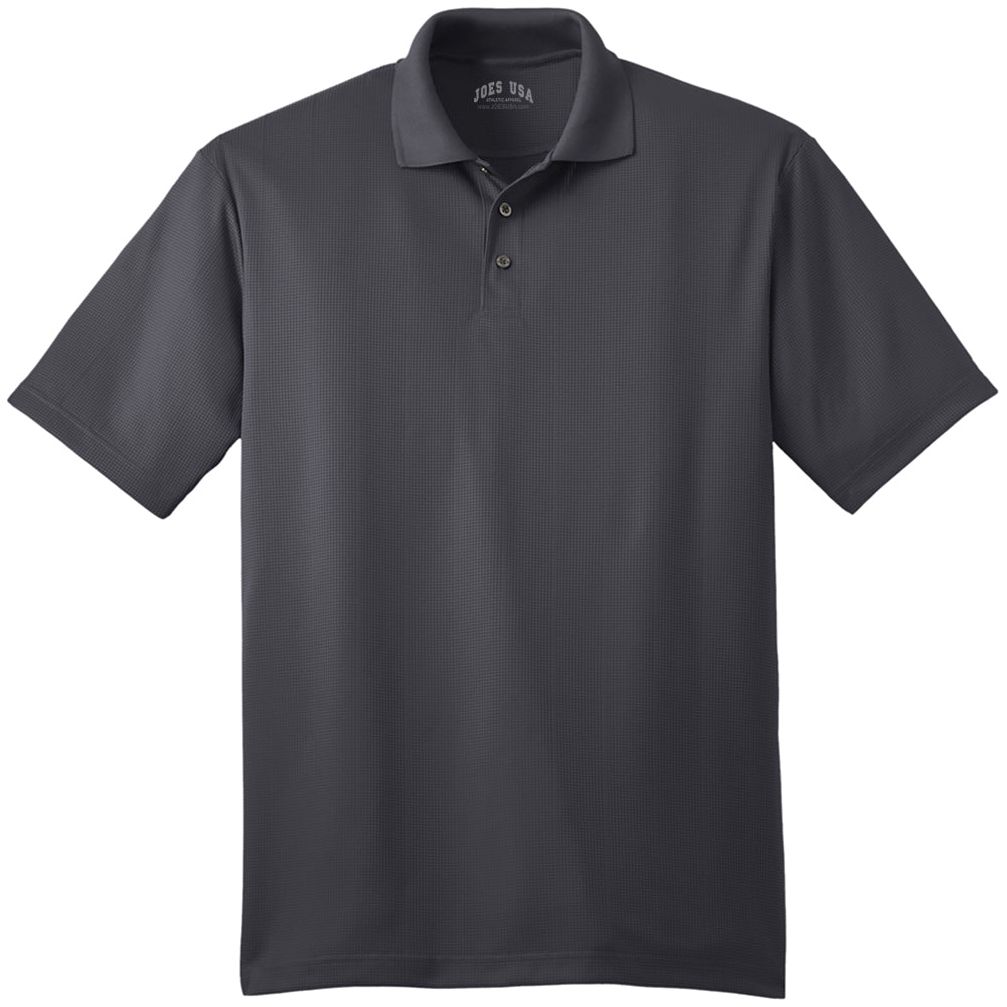 Performance Fine Jacquard Polo Grey Smoke X - Small Polos/Knits