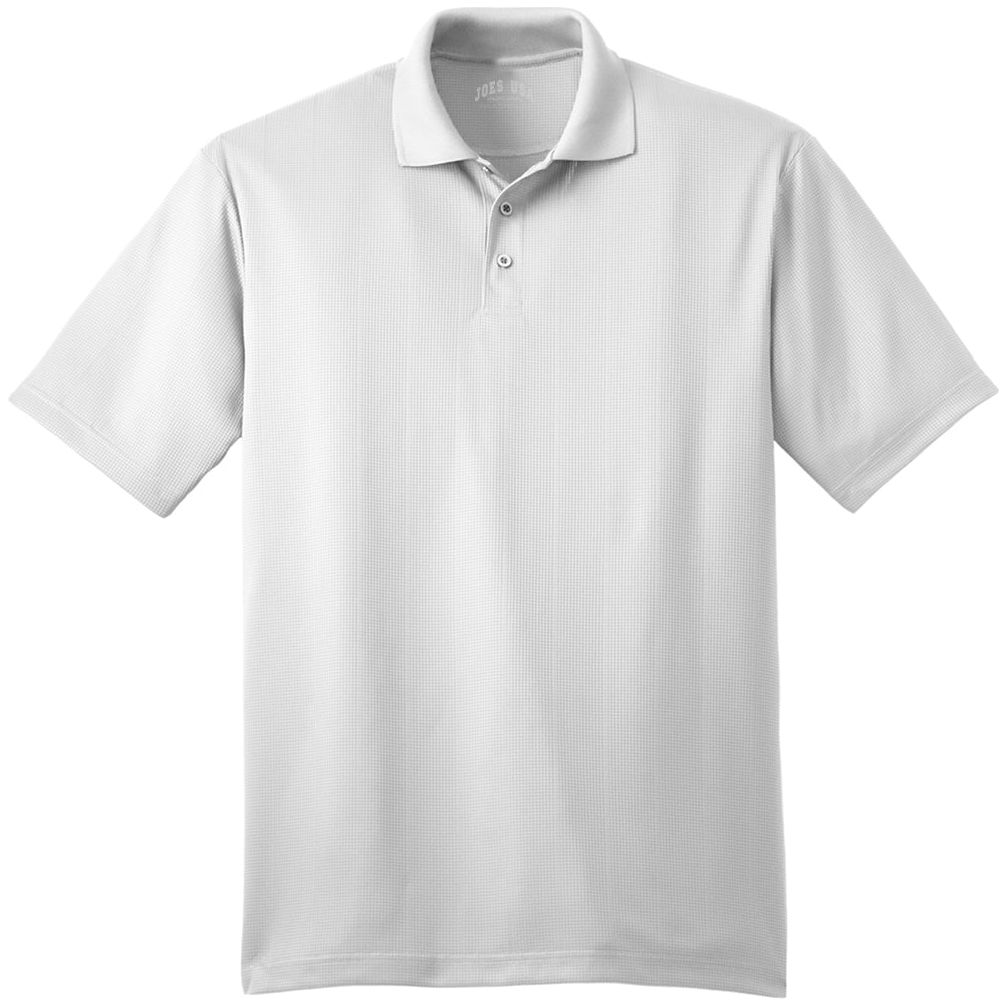 Performance Fine Jacquard Polo White X - Small Polos/Knits