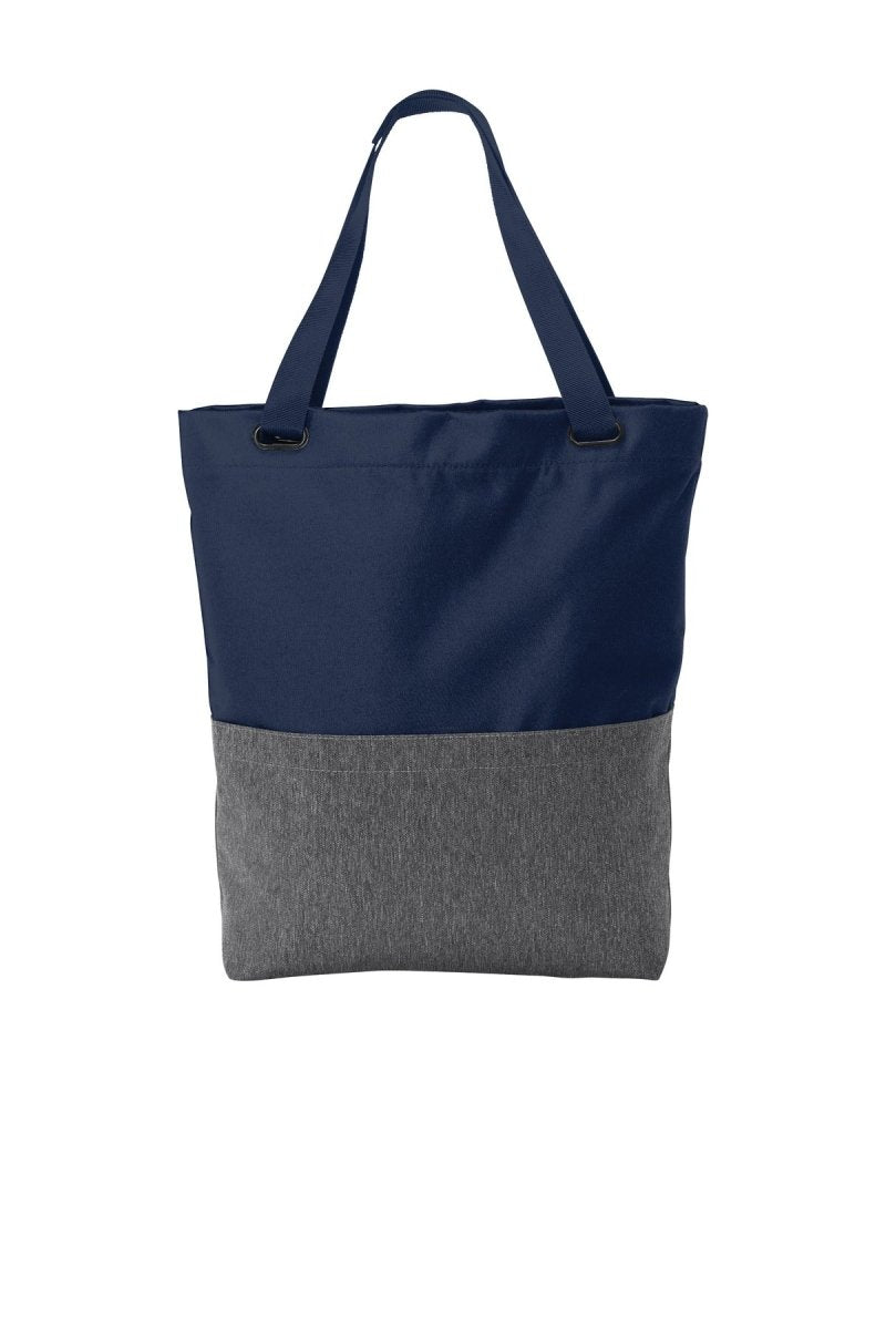 Port Authority ® Access Convertible Tote. BG418 - Port Authority BG418 Heather Grey/ River Blue Navy OSFA Tote Bags