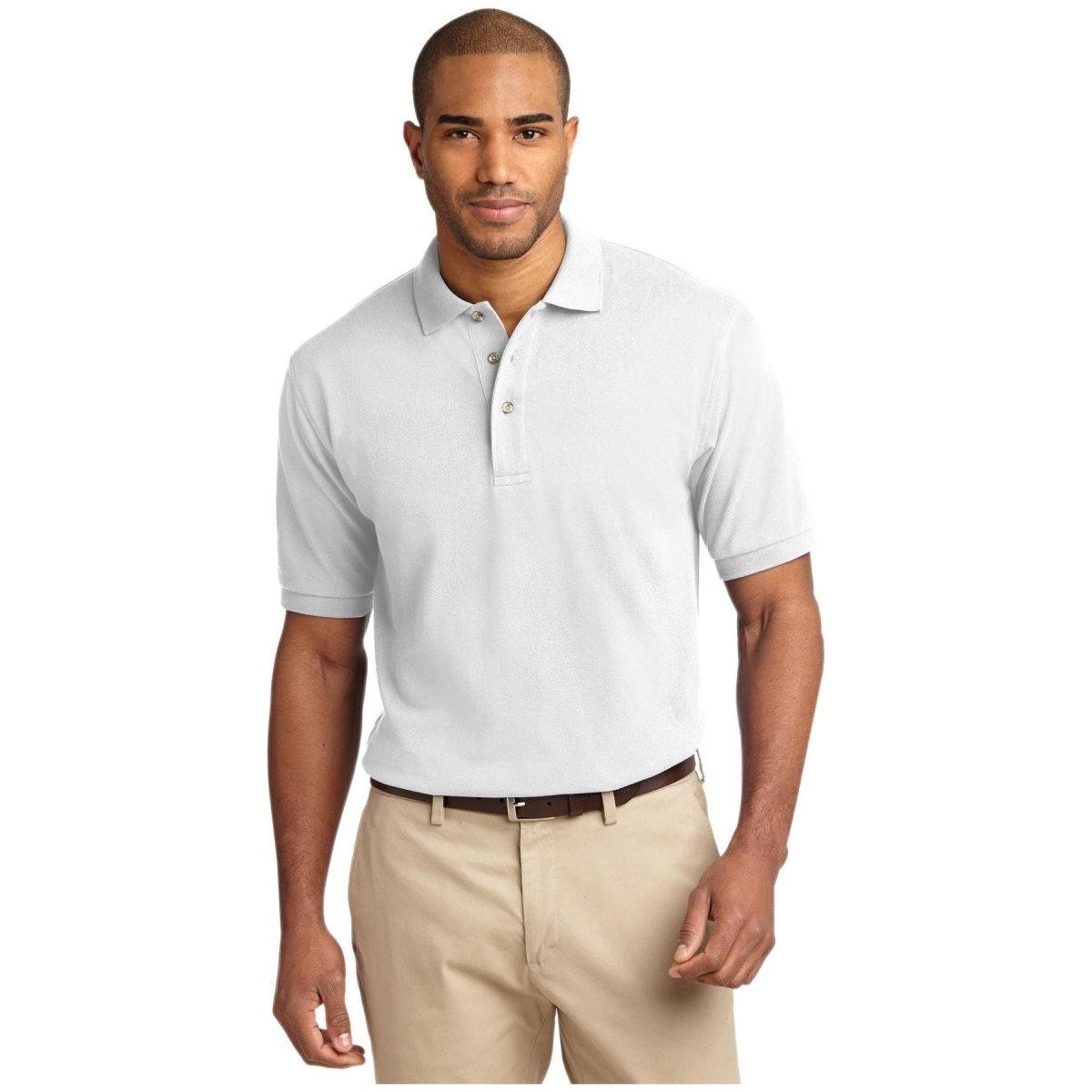 Port Authority ® Heavyweight Cotton Pique Polo. K420 - Port Authority K420 White XS Polos/Knits