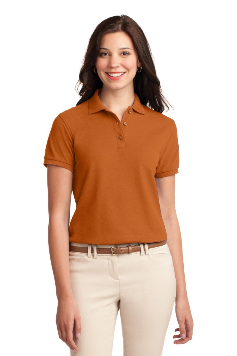 Port Authority L500 Women's Silk Touch Polo – Wholesale Pique Polo Shirts Steel Grey XS Polos/Knits