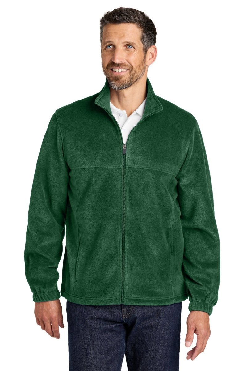 Port Authority ® Plush Fleece Full - Zip Jacket F190 - Port Authority F190 Dark Green XS Outerwear