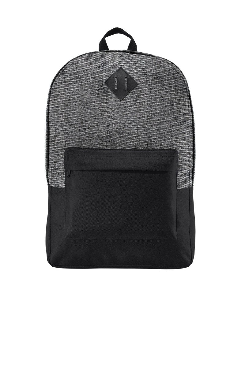 Port Authority ® Retro Backpack BG7150 - Port Authority BG7150 Heather Grey/ Black OSFA Backpacks