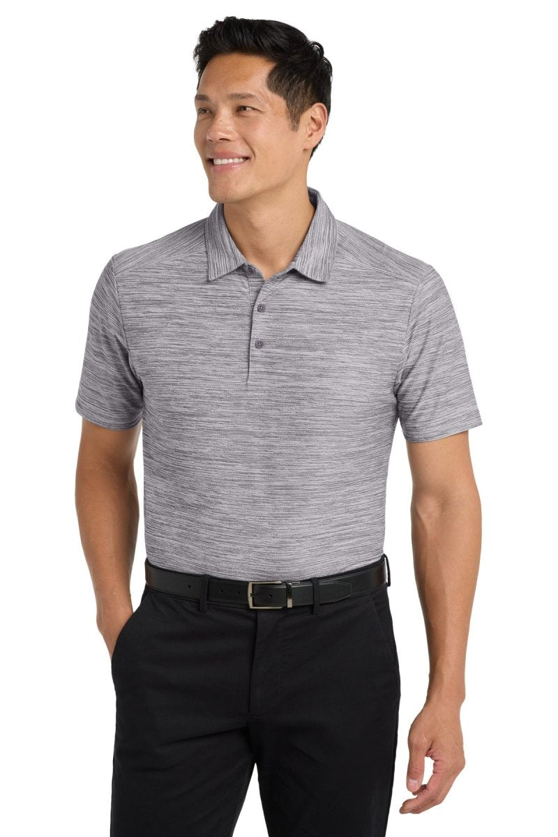 Port Authority ® Stretch Heather Polo K583 - Port Authority K583 Graphite/ White XS Polos/Knits