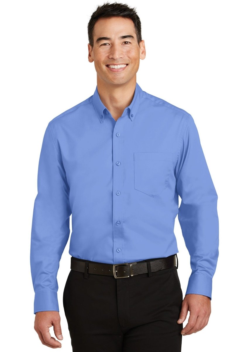 Port Authority ® SuperPro ™ Twill Shirt. S663 - Port Authority S663 Ultramarine Blue XS Woven Shirts