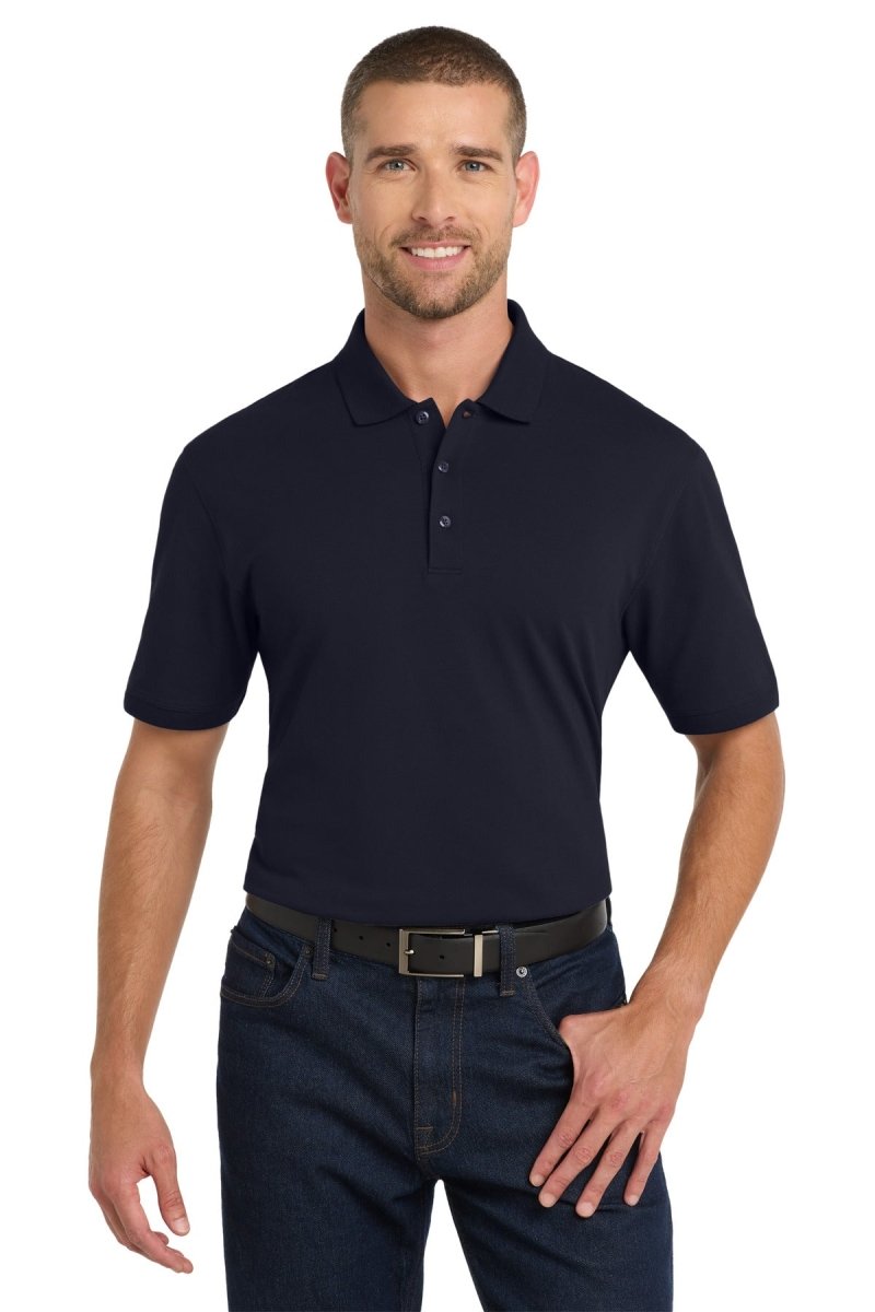 Port Authority ® Tall EZCotton ® Polo TK8000 - Port Authority TK8000 Navy LT Polos/Knits