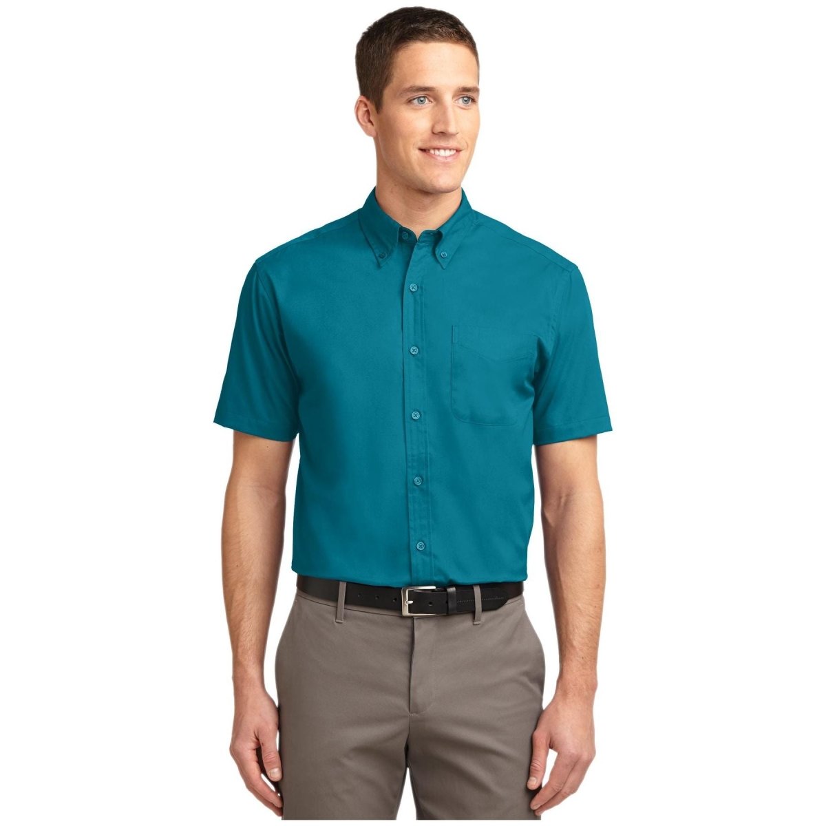 Port Authority ® Tall Short Sleeve Easy Care Shirt. TLS508 Teal Green LT Tall