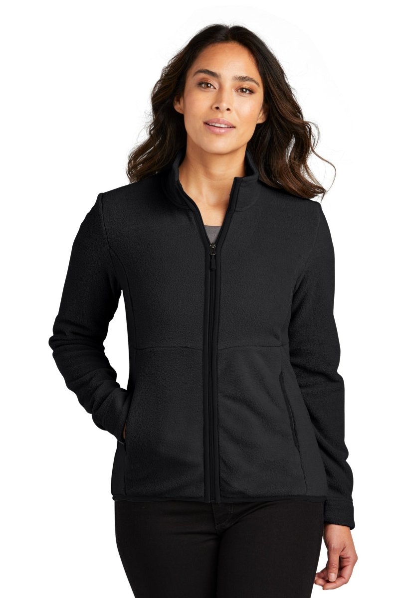 Port Authority ® Women's Connection Fleece Jacket L110 - Port Authority L110 Deep Black XS Fleece Jackets