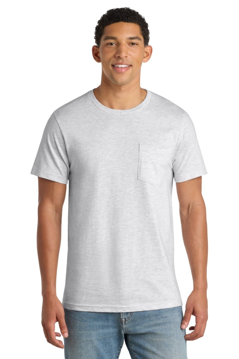 Port & Co ™ Bouncer Pocket Tee PC600P - Port & Company PC600P Ash S Short Sleeve T-Shirts