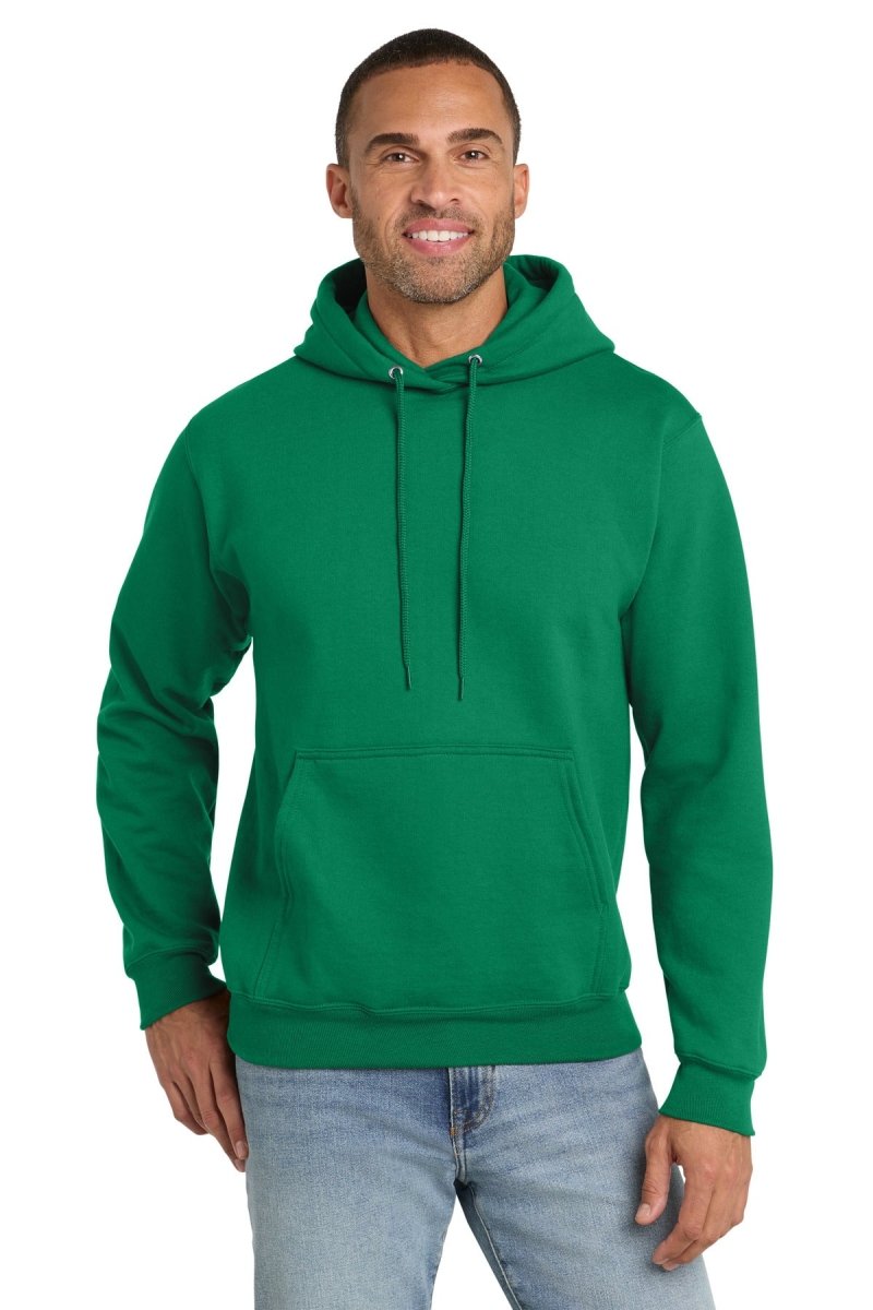 Port & Co ™ Essential Fleece Pullover Hooded Sweatshirt. PC90H - Port & Company PC90H Kelly Green S Hoodies