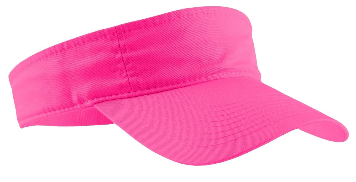 Port & Co ™ Fashion Visor. CP45 - Port & Company CP45 Neon Pink OSFA Visors