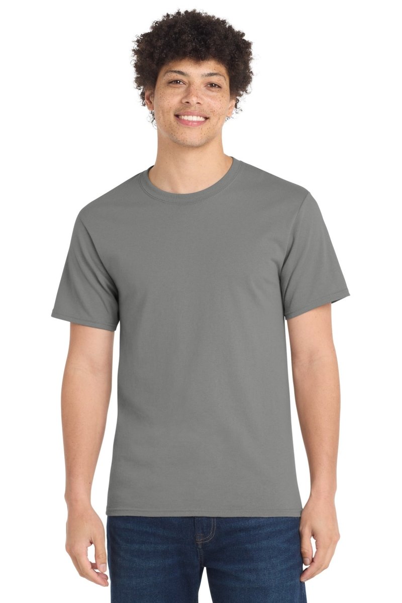 Port & Co ™ Tall Essential Tee. PC61T - Port & Co PC61T Medium Grey LT Short Sleeve T-Shirts