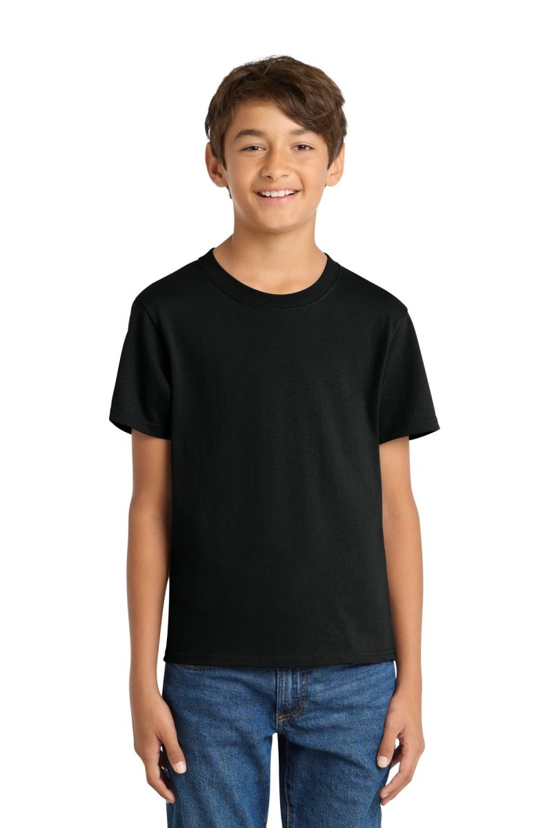 Port & Co ™ Youth Core Cotton Tee. PC54Y - Port & Co PC54Y Jet Black M Short Sleeve T-Shirts