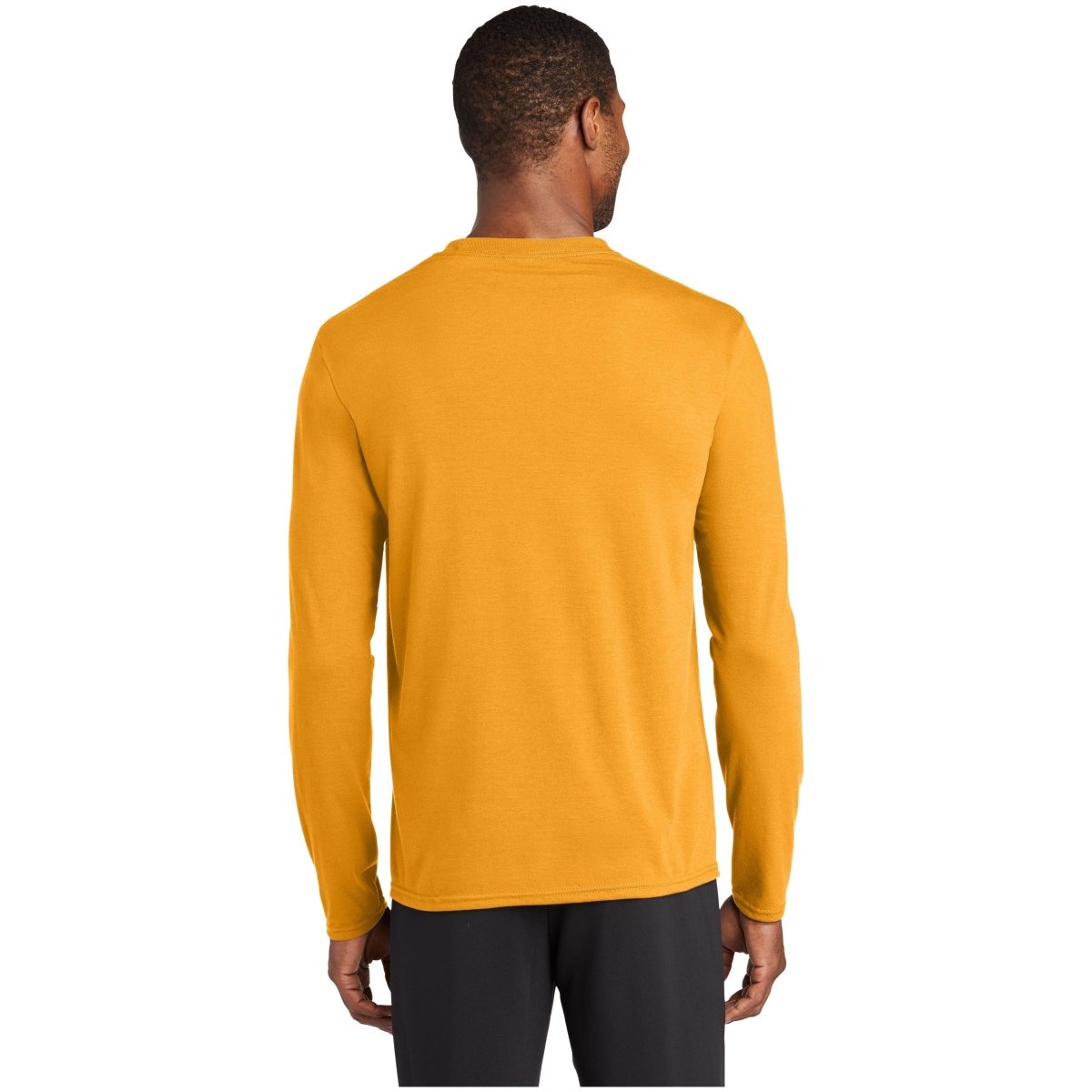 Port & Company® Long Sleeve Performance Blend Tee PC381LS Gold S Long Sleeve T-Shirts