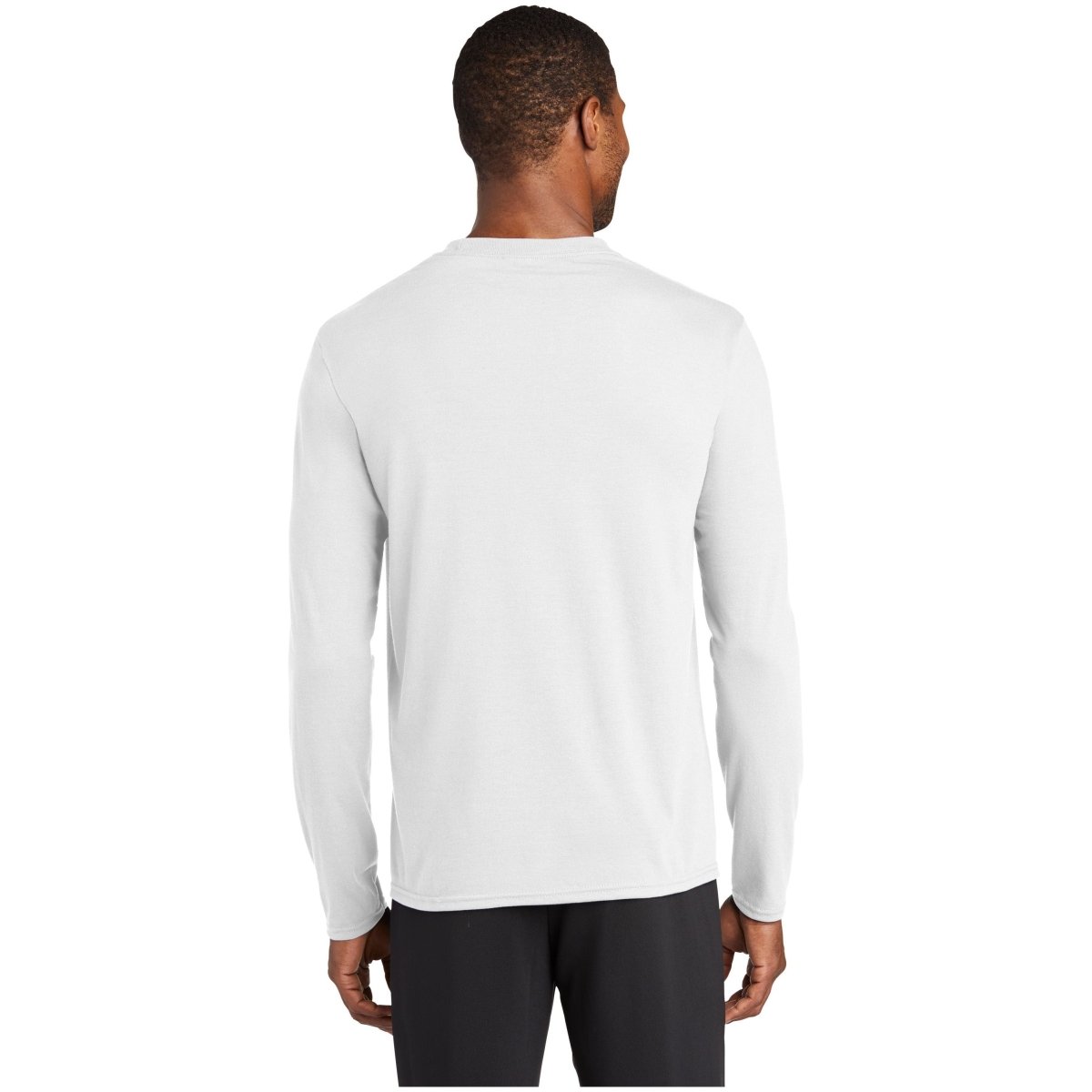 Port & Company® Long Sleeve Performance Blend Tee PC381LS White S Long Sleeve T-Shirts