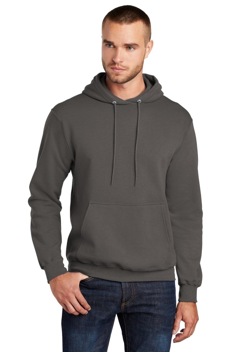 Port & Company PC78H Core Fleece Pullover Hoodie Charcoal S Hoodies