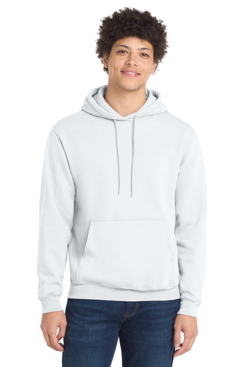 Port & Company PC78HT Tall Core Fleece Pullover Hooded Sweatshirt. Port & Co PC78HT White LT Sweatshirts