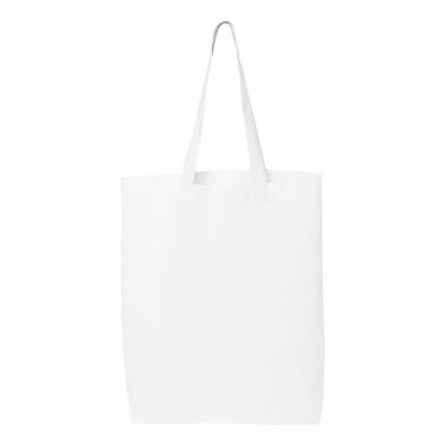 Q - Tees 12L Economical Tote - Q - Tees QTBG White One Size Tote